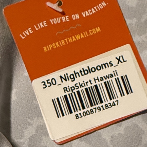 Ripskirt Hawaii black and grey  Patterned High Low Skirt - Picture 6 of 9